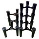 Set de 7 porte-bougies noirs design Koziol Hommage 2005 Allemagne