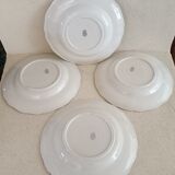 4 plates in Lunéville earthenware