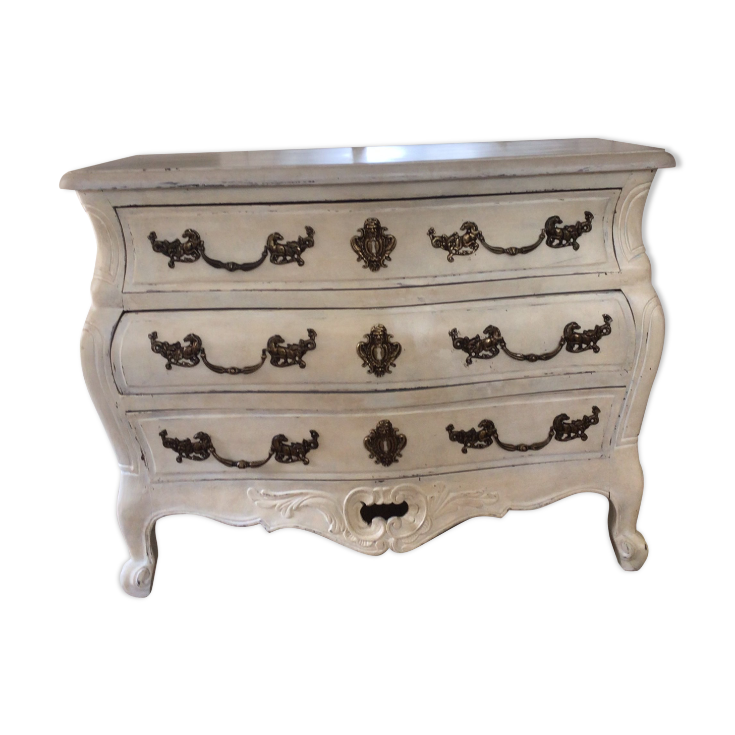 Patinated style chest of drawers