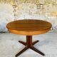 Extendable Scandinavian style dining table with double elongations by Maison Ducau, Circa 1970