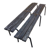 Pair of industrial benches