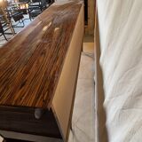 Zebra wood sideboard, vintage Italian style from the 50s