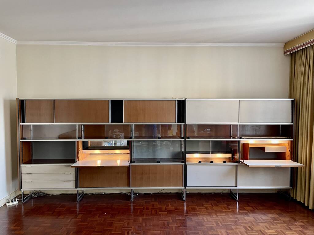 Storage unit, modular bookshelf by Georges Frydman, EFA edition, 1960s.