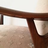 Pair of armchairs in solid teak by Topform 1950s-1960s
