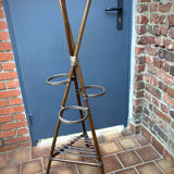 Vintage rattan plant holder