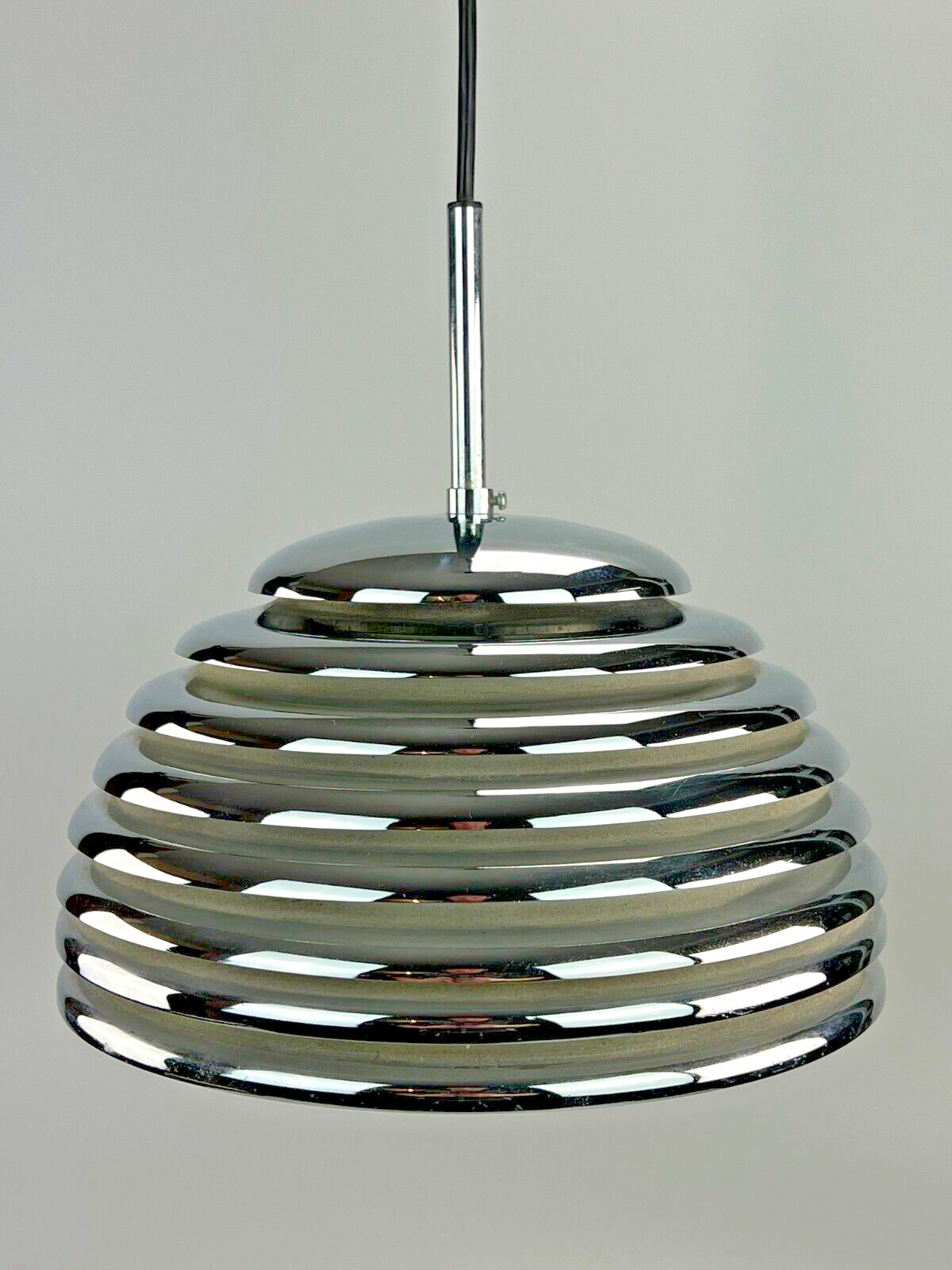 Kazuo Motozawa Saturno chrome design pendant light from the 60s