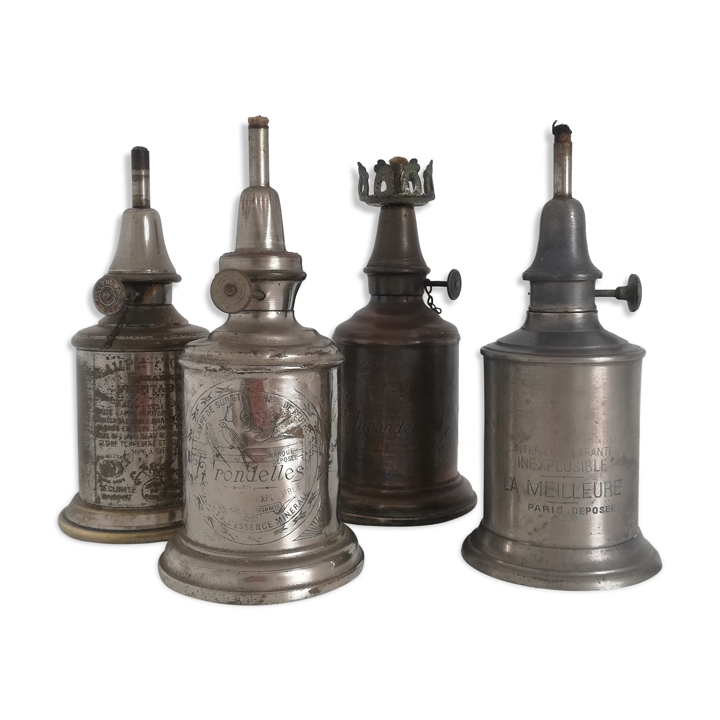 Gasoline lamp the swallow, pigeon 1900