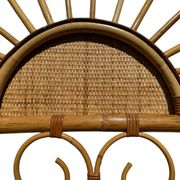 Bamboo and rattan headboard, handcrafted on the Côte d'Azur, 1960