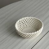 white openwork ceramic cup