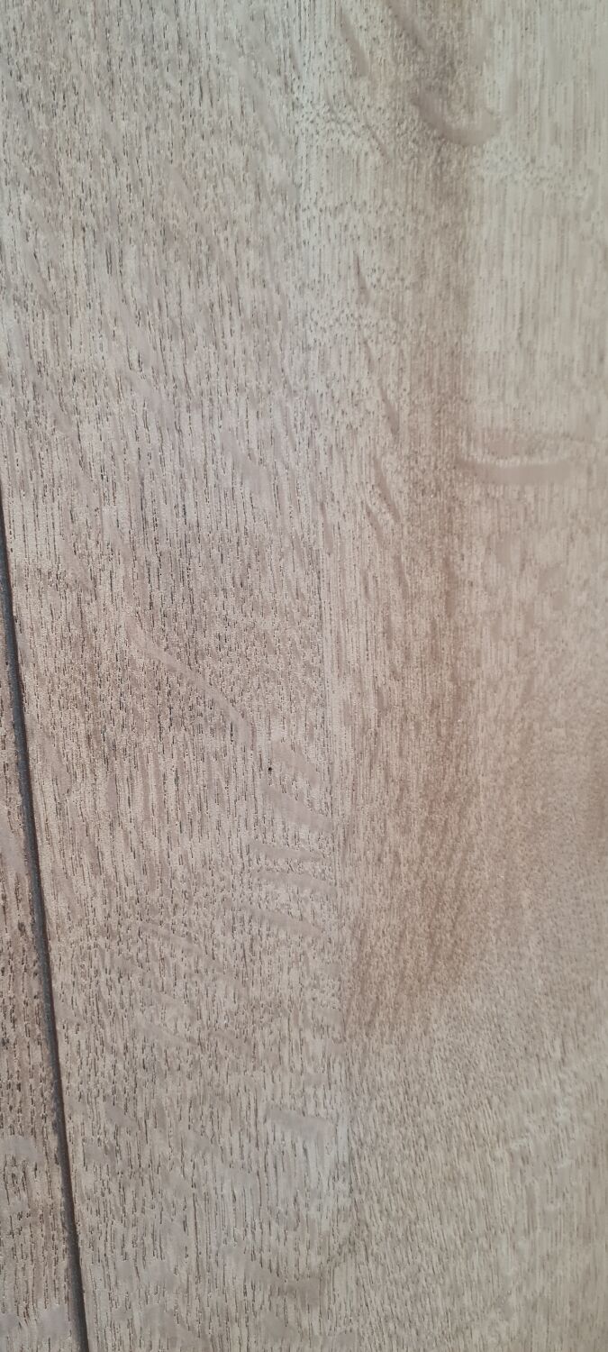 Art deco wardrobe in light oak