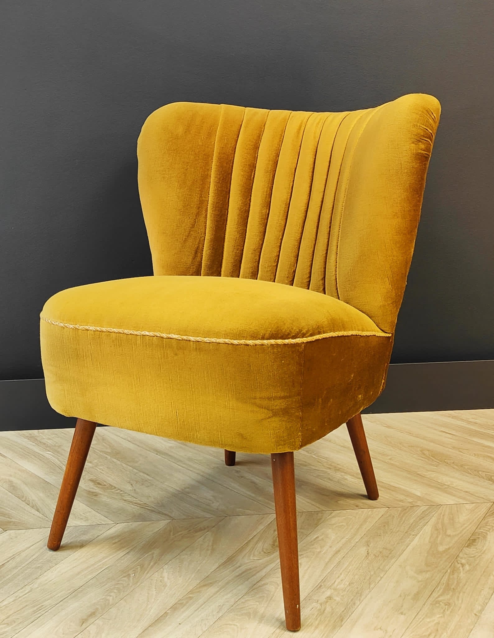 Mid century cocktail chair vintage