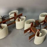 Pair of vintage Scandinavian pendant lights