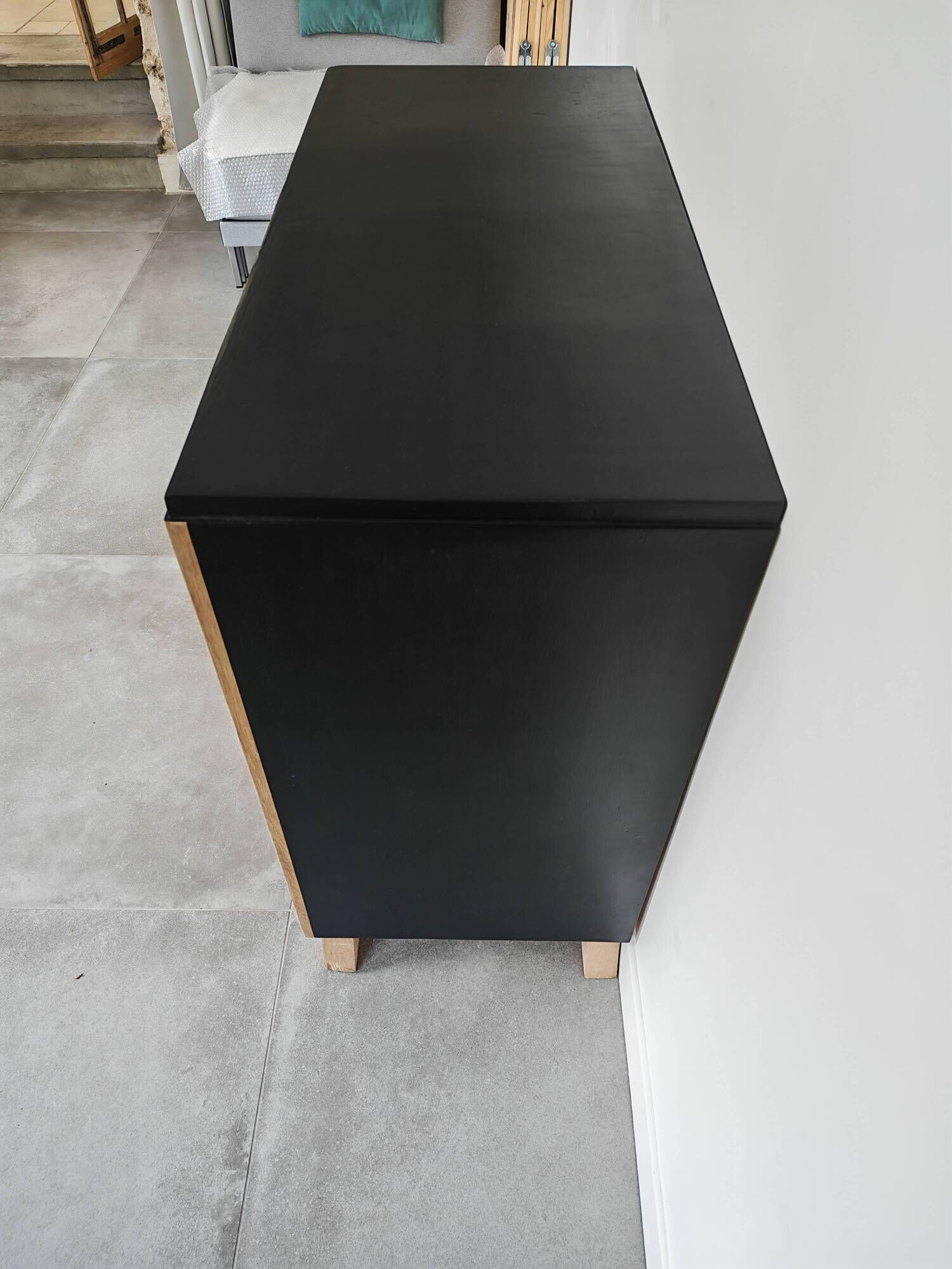 Commode 1950 - 1960 solid oak front