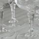 Set of 6 chiseled crystal digestive glasses