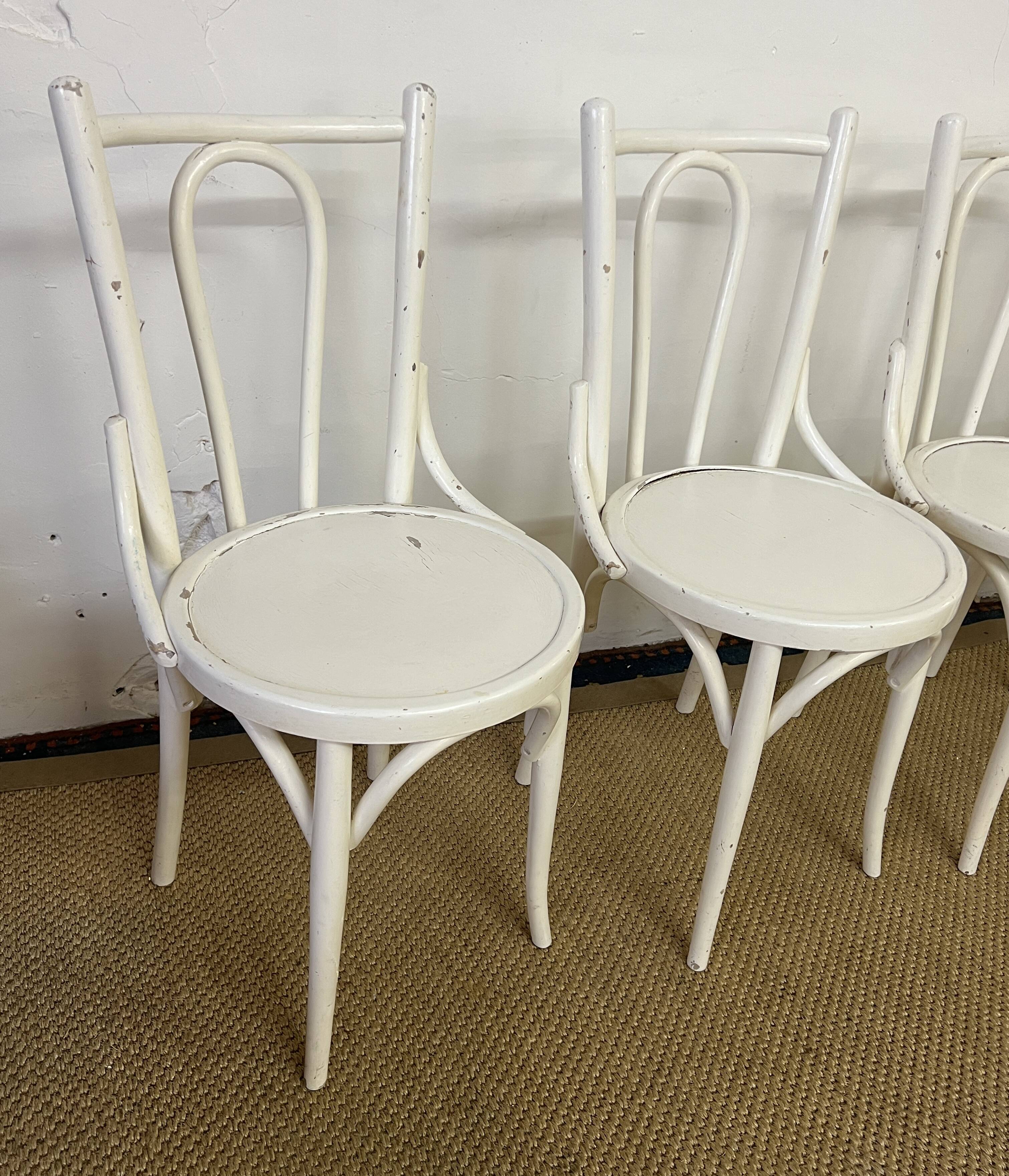 Set of 4 vintage bistro chairs
