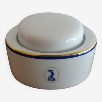 Bernardaud Limoges porcelain sugar bowl dolphin model - B & Cie
