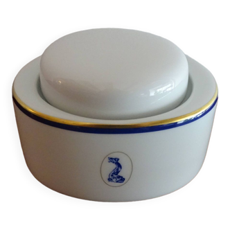 Bernardaud Limoges porcelain sugar bowl dolphin model - B & Cie
