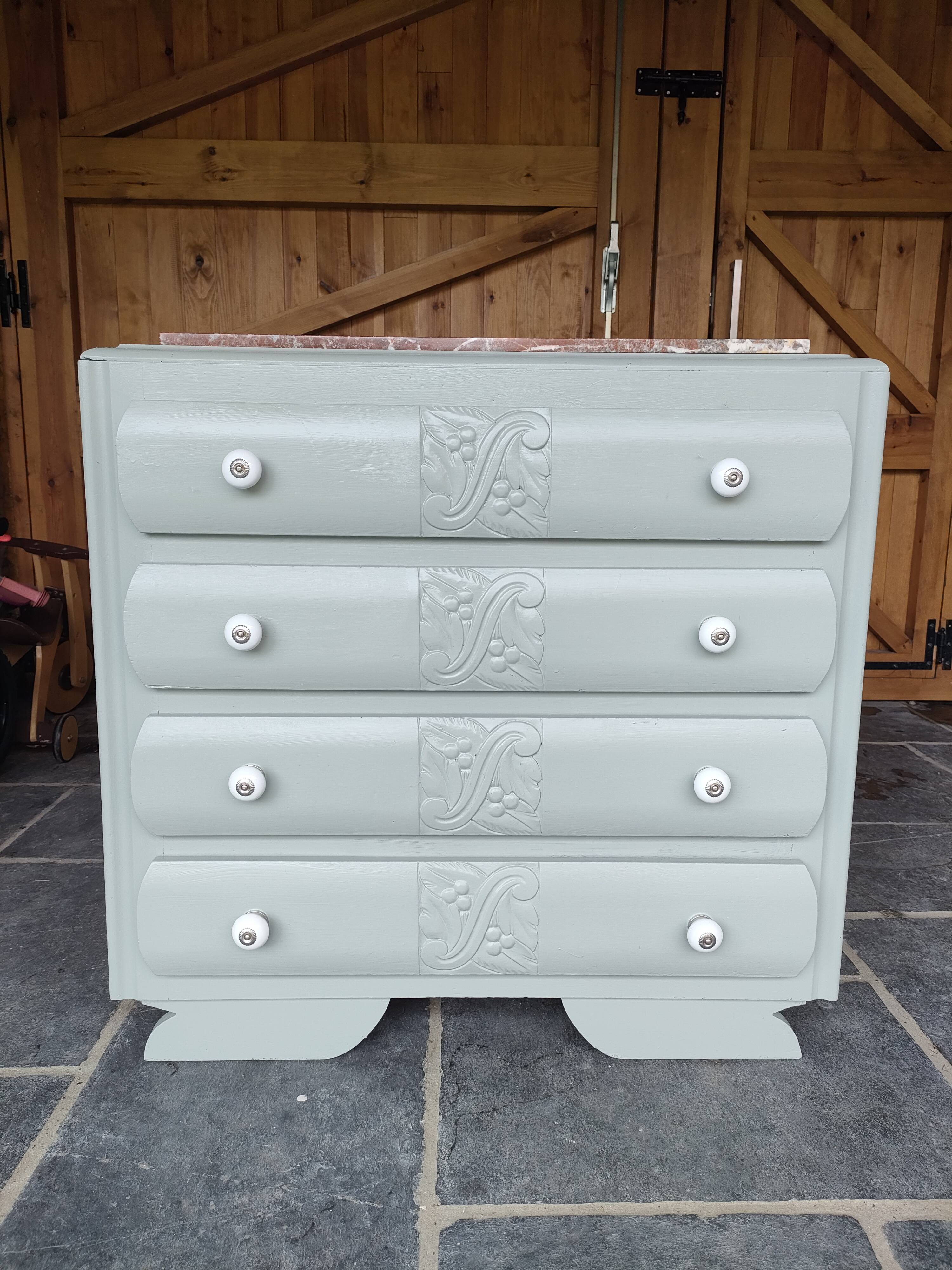 Commode vintage marbre