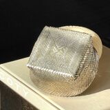 Woven alpaca catchall tray