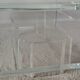 Table basse en verre acrylique transparent