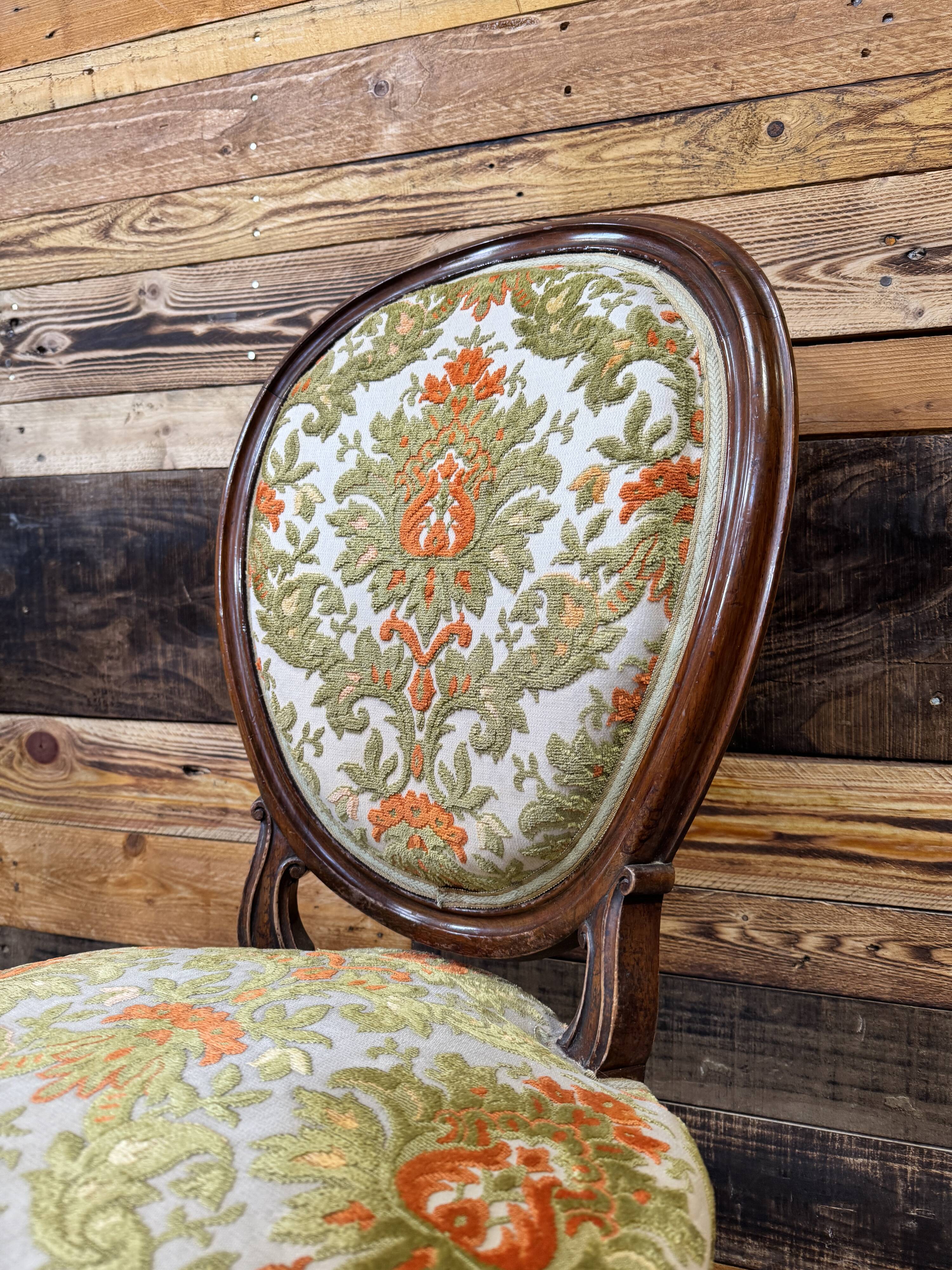 Pair of antique chairs in Louis Philippe style.