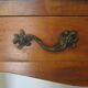 Cherry console with 2 drawers - Louis XV style - cherry wood