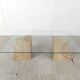 Table basse vintage en travertin Italie, 1970