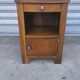 Art Deco bedside table in solid oak