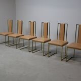 Set of 6 dining chairs by Renato Zevi, Italy 1970s