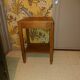 Side table Art Deco 1940 in solid wood caramel excellent condition
