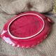Red burgundy leaf earthenware dish