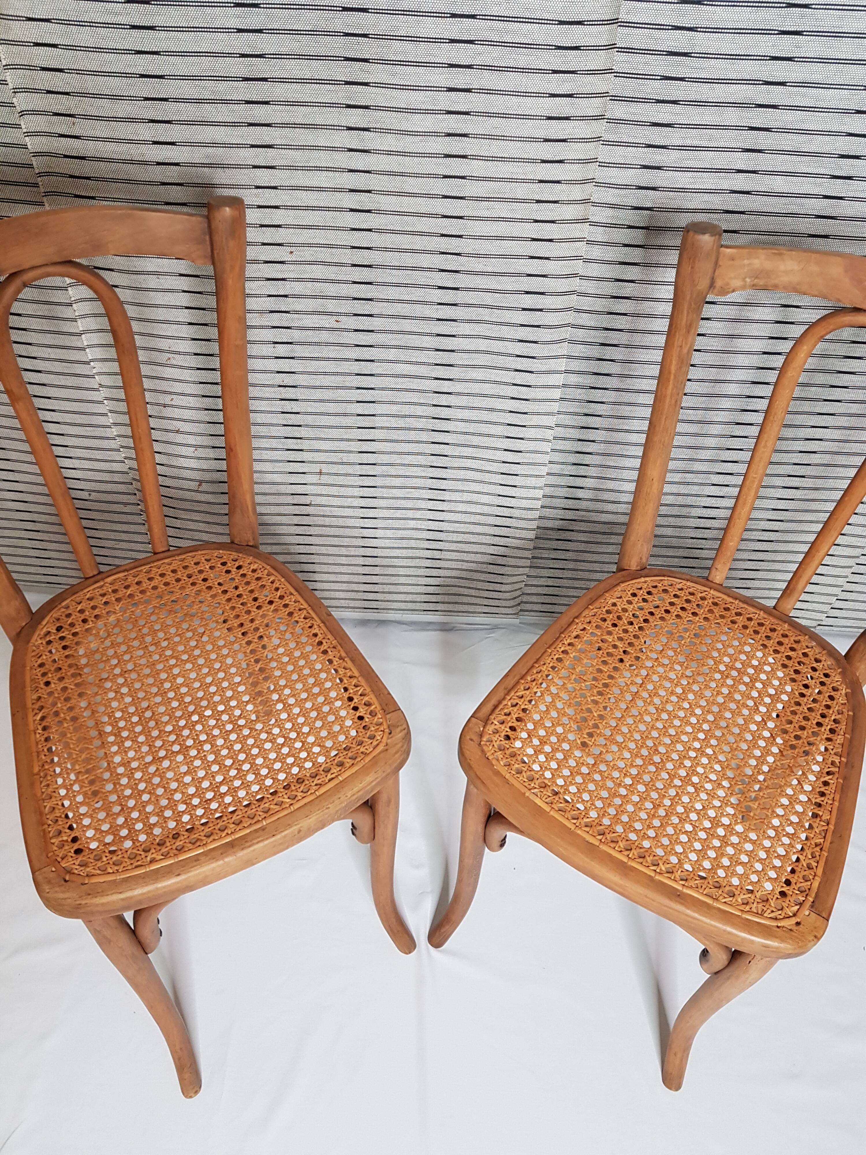 Pair of bistrot chairs in the 1930