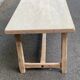 Table à manger de ferme rénovée en bois brut du XXème 180cm