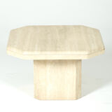 Travertine side table