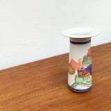 Vintage German ceramic vase Postmodern Alta Mira series by Gilbert Portanier for Rosenthal, 1980s.