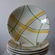 5 deep plates from Gien model "Sarabande" in good condition.