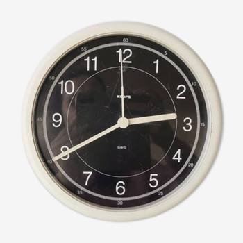 Vintage Krups plastic wall clock, 1980