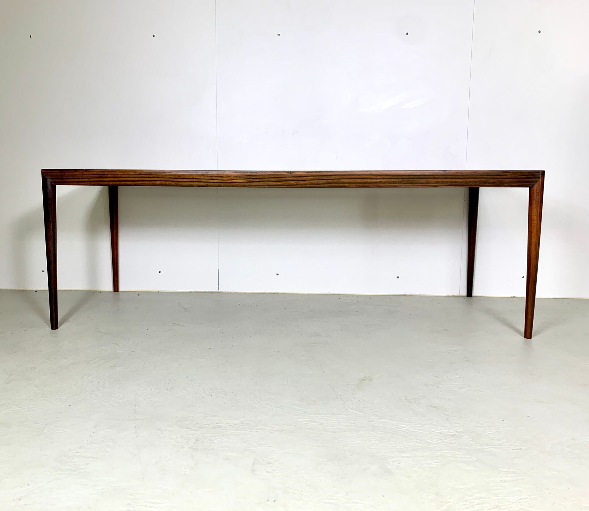 Danish midcentury palisander coffee table by Haslev, 1960s