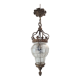 Lantern with fleur-de-lys crown in bronze 19th