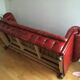 Sofa chesterfield 2-3 places leather bordeaux