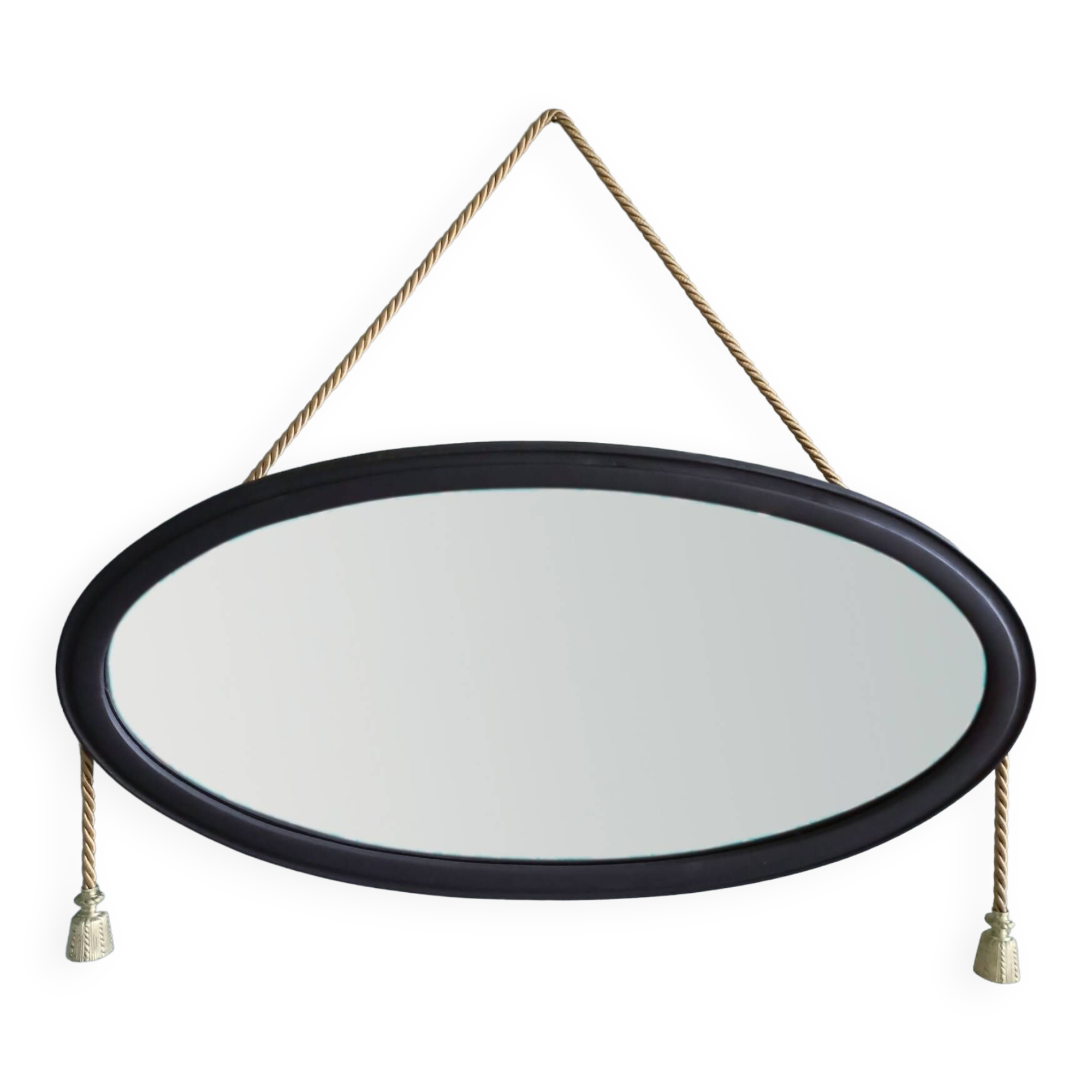 Art Deco oval mirror