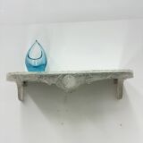 Lucite wall console table with mirror , 1970s