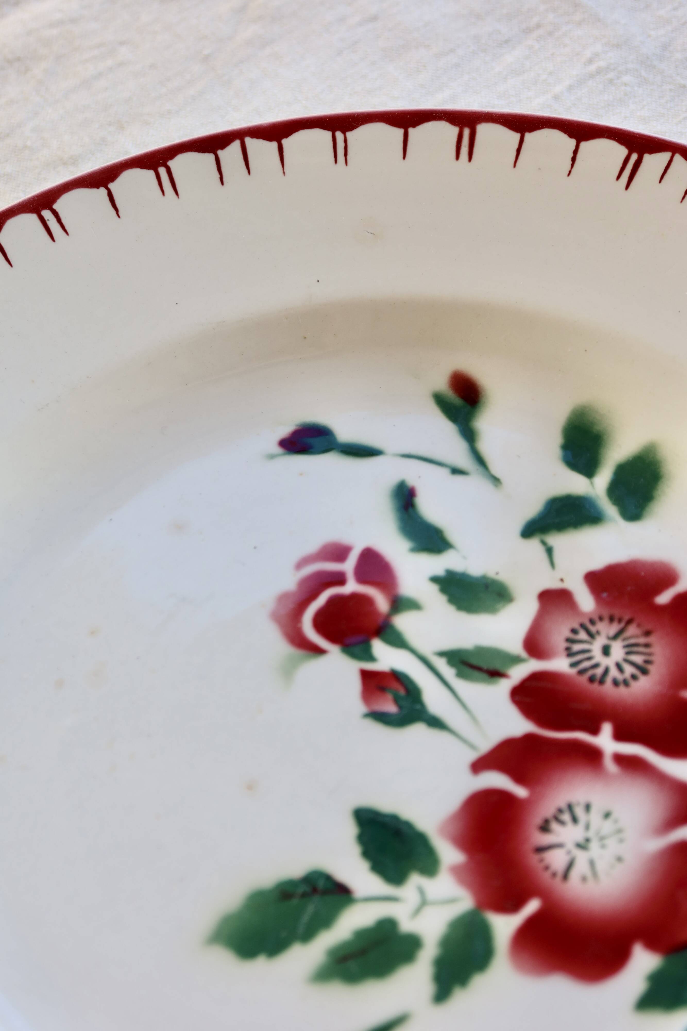 Vintage serving dish Digoin Sarreguemines model Épernay