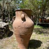 Ancient terracotta pottery jar