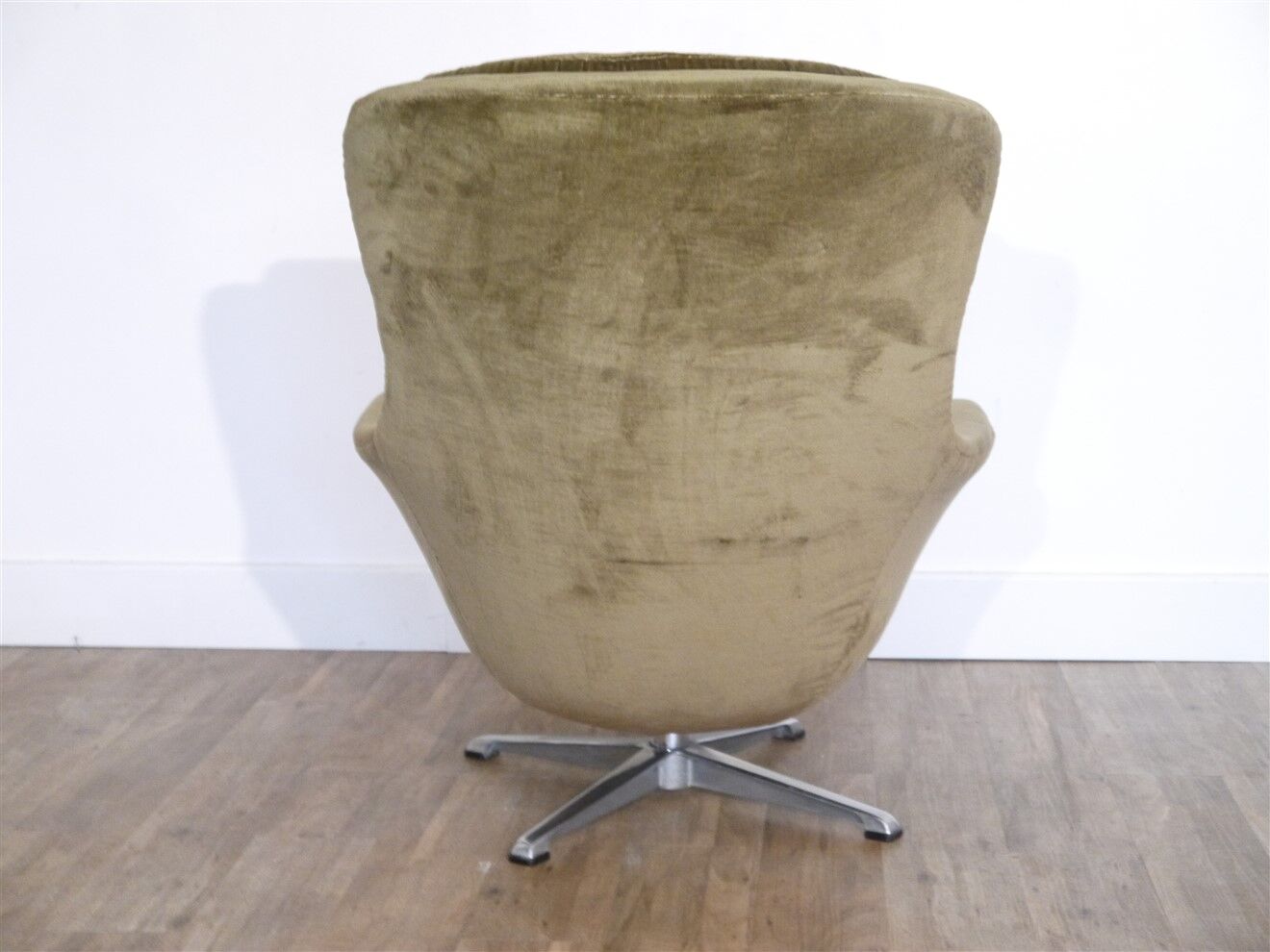 Vintage Scandinavian velvet armchair 1970