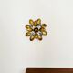 Floral Hollywood Regency Wall or Ceiling Lamp by Hans Kögl