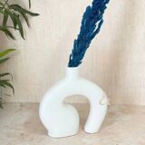 Artisanal Atlas vase varnished