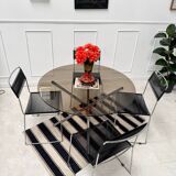 Smoked glass table