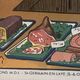 School poster 1960 framed double-sided n14bis The butcher charcutier- n 15 The garage