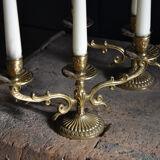 Three-pronged candlesticks